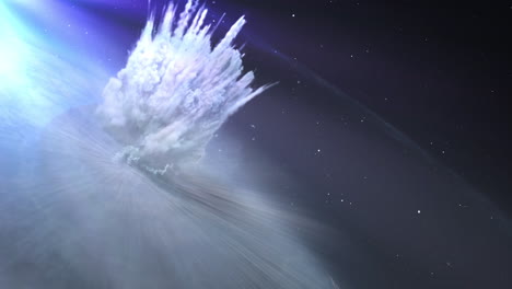 explosion in space