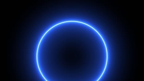 blue ring glowing electric animation motion graphics