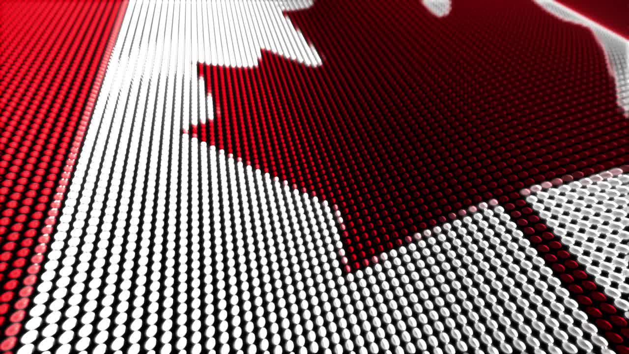 모션 입자 플래그 루프 캐나다