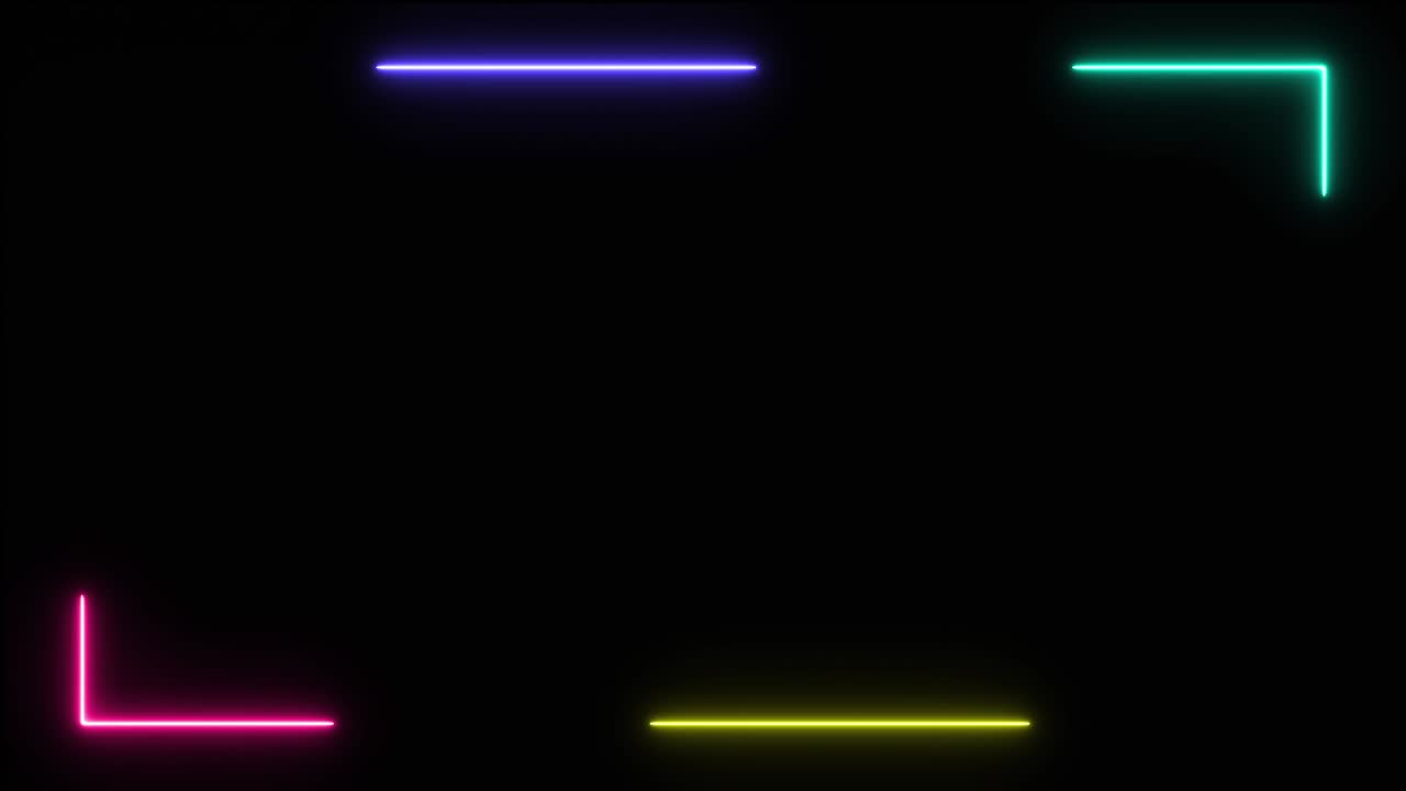 sign neon glow color moving seamless art background abstract motion screen