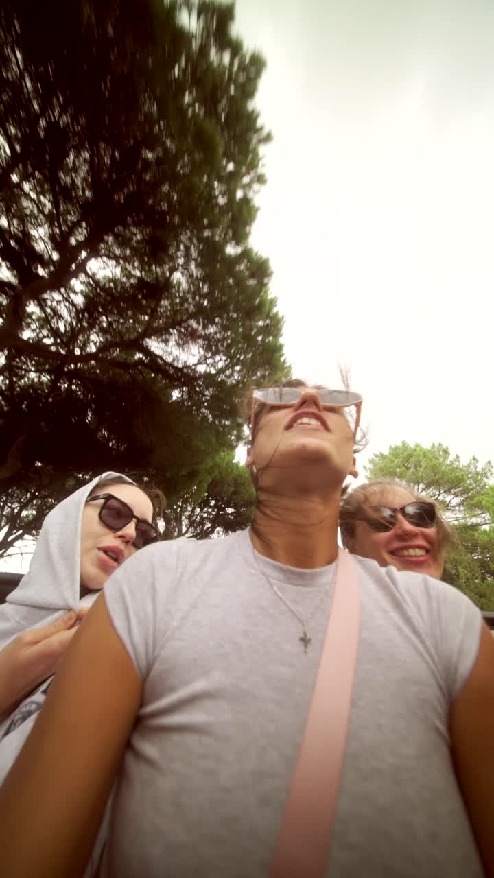 Three women on a road trip