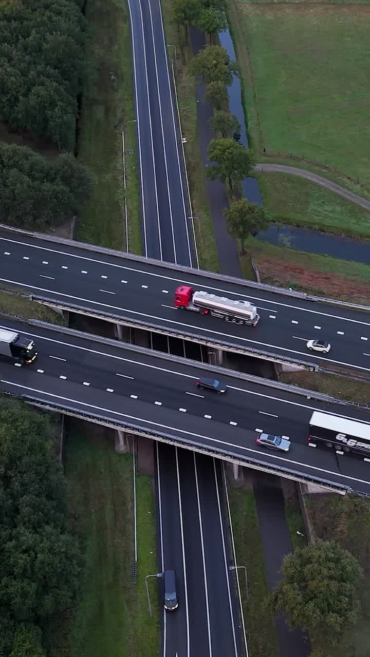 Tampilan udara lalu lintas jalan raya