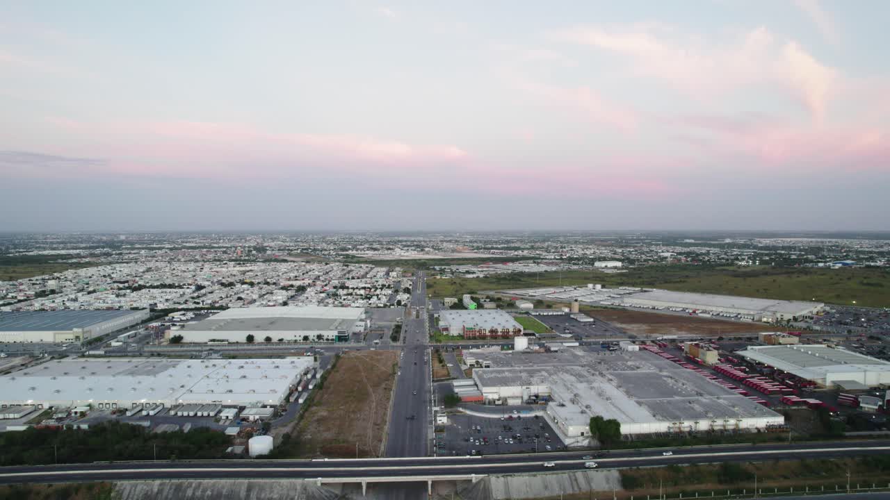 Reynosa Tamaulipas: Aerial View Showing Industrial Park and Facilities