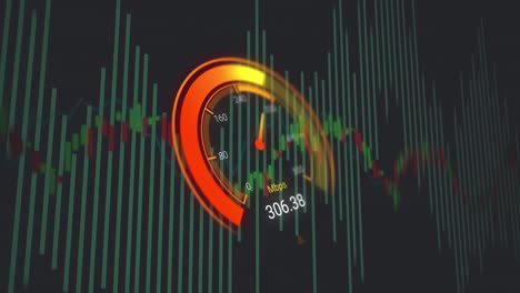 Animation-of-data-processing-over-speedometer