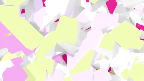 4k. abstract digital background. version with pink, red and green colors. seamless looped.