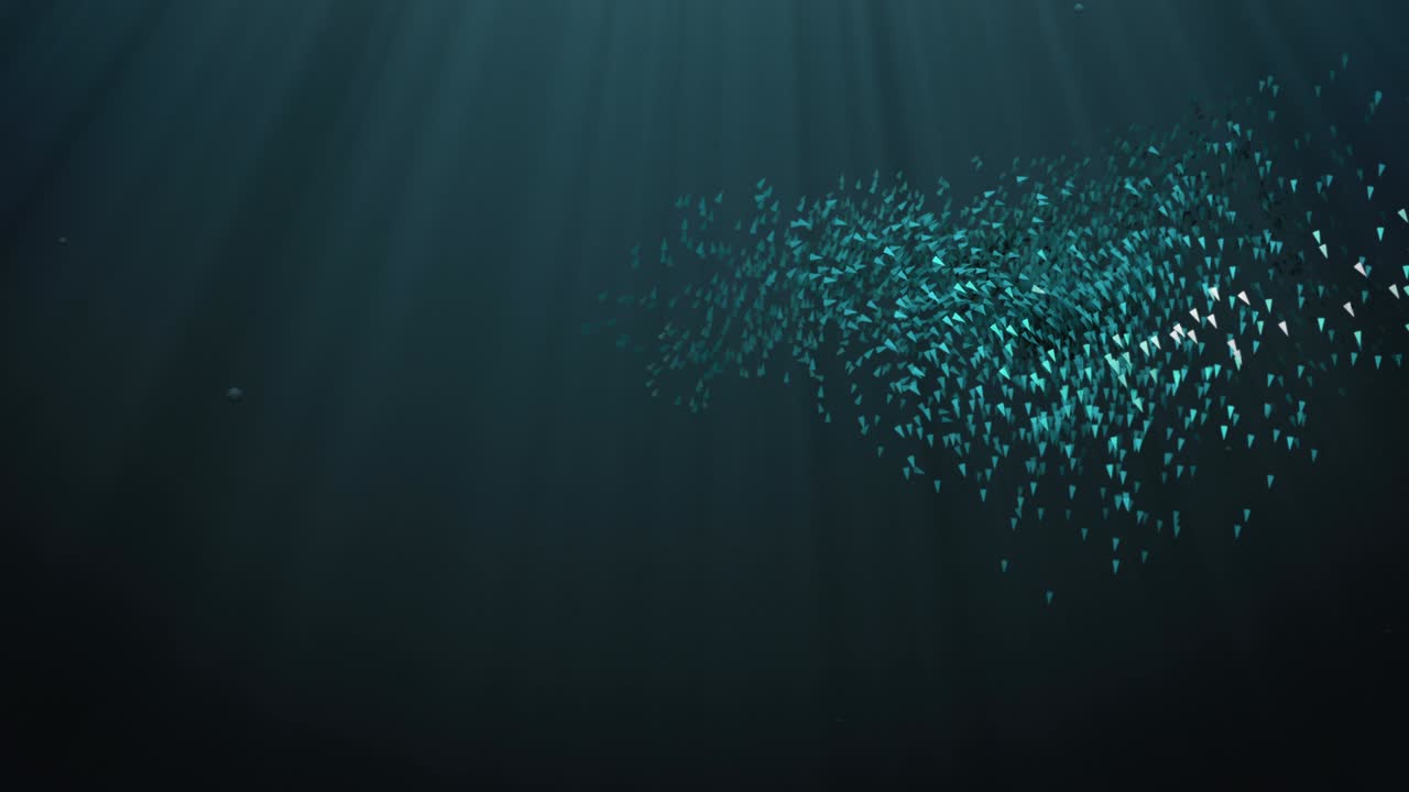 Abstract Background Animation - Unter Water Fish Swarm | Premium Stock ...