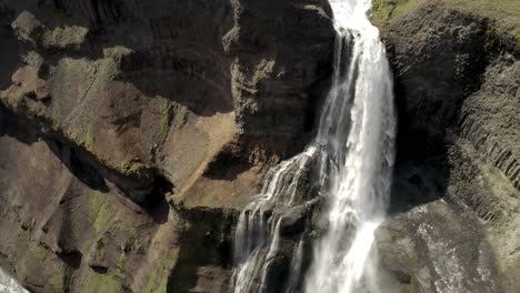 majestic waterfall in icelandic landscape