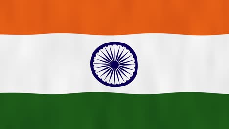 la bandera de la india volando