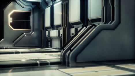 Science-Fiction-Tunnel-Oder-Raumschiffkorridor