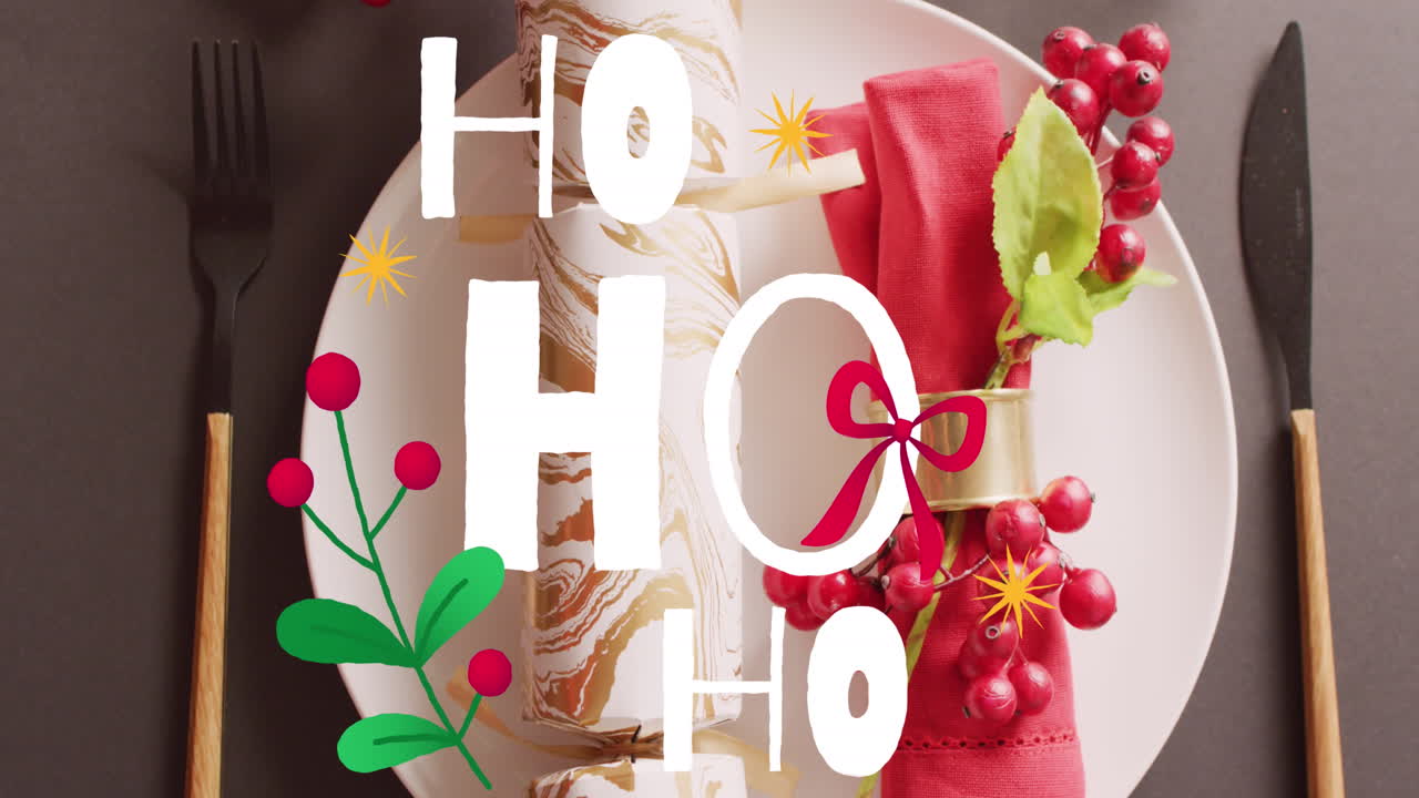 크리스마스 인사 의 애니메이션 크리스마스 장소 설정 과 장식 에 대한 텍스트