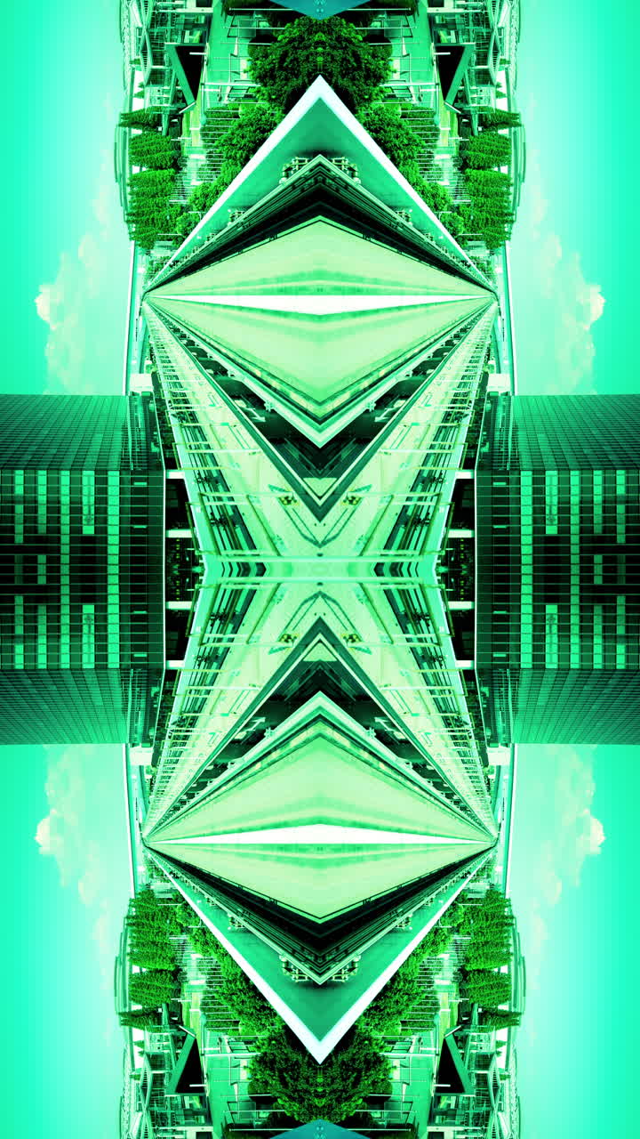 luces abstractas y movimiento en vertical