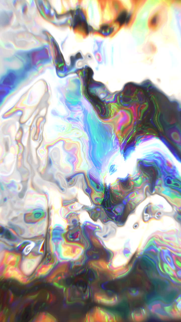 Arte liquida iridescente astratta