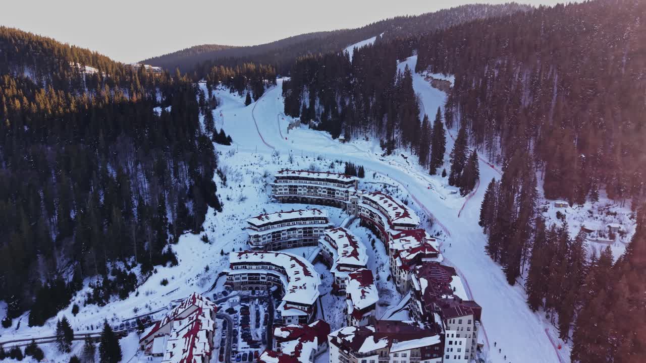 Paesaggio invernale sui Monti Carpazi della Bulgaria