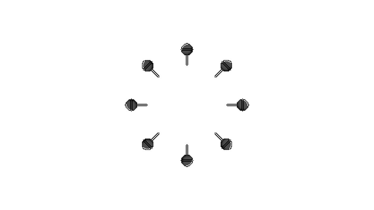 Pixel Art Lolipop ball Spinning Animated Overlay Transparent 30fps (6)