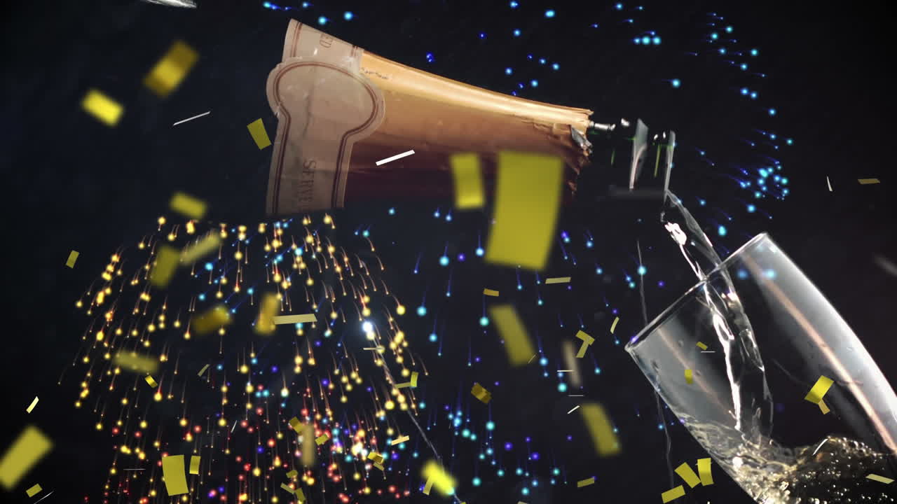 와인과 불꽃놀이