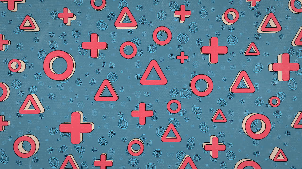 Animated Retro Geometric Pattern