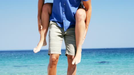 couple enjoying together at beach