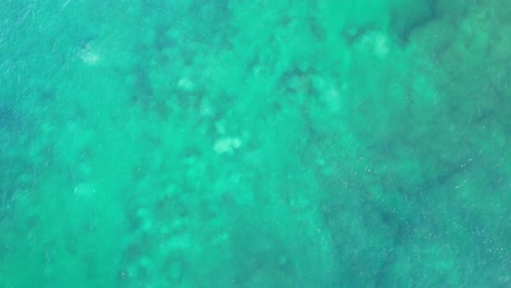 foamy waves at the foot of point cartwright lighthouse, queensland, australia reveal drone shot