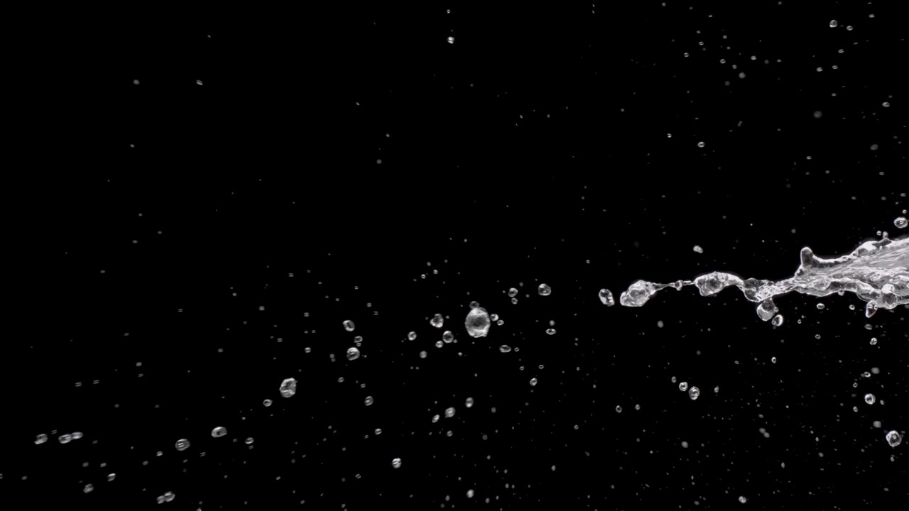 Splattering Water Droplets