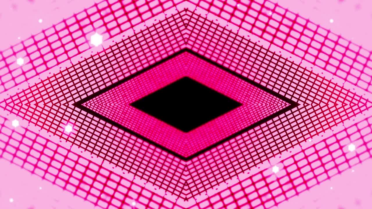 líneas rojas de clase con elementos cuadrados brillantes. fondo de lujo abstracto. concepto geométrico moderno. animación de bucle.