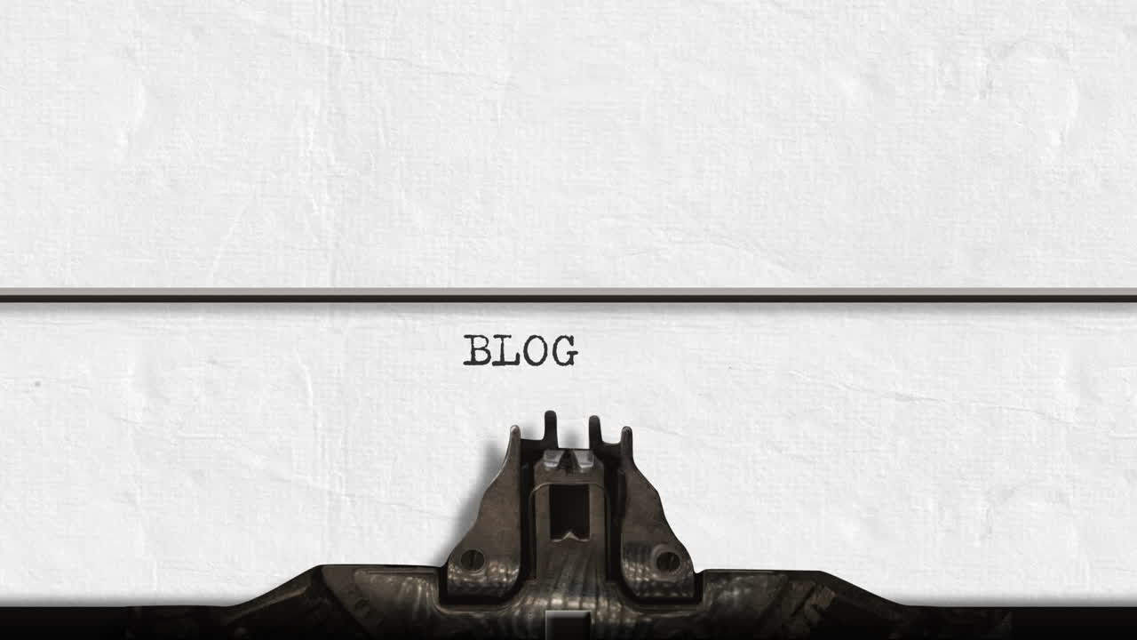 con una máquina de escribir