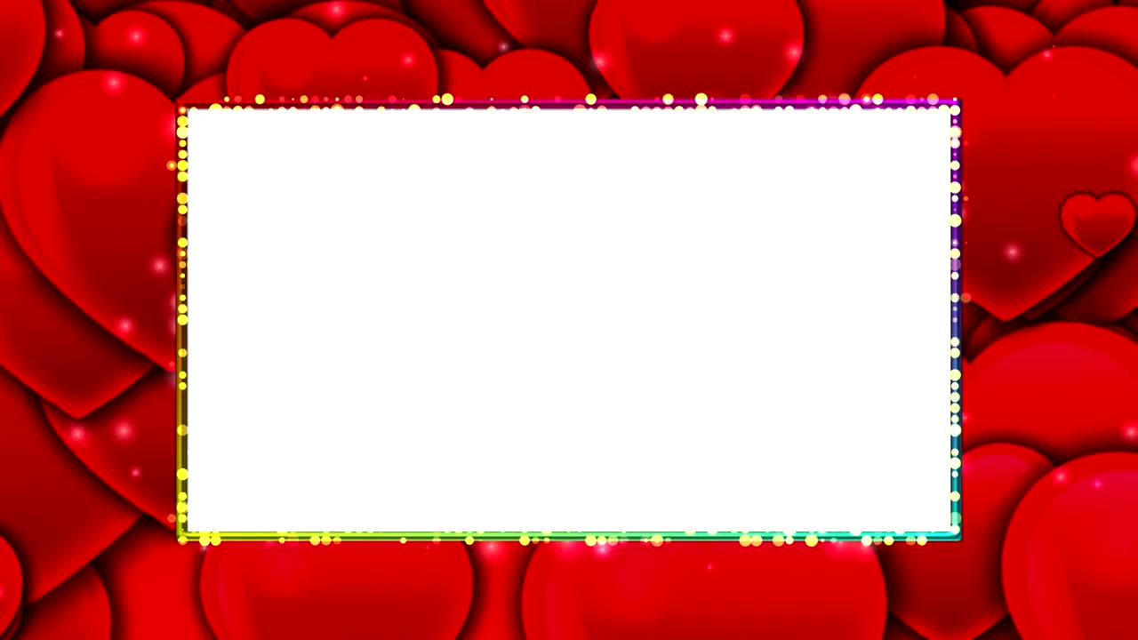 프레임 하트 모션 배경 루프