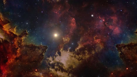 explore nebulae and stars shining brightly in space 4k