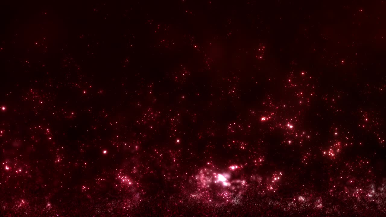 Abstract Red Ascending Illuminated Quantum Ember Particles Loop Background