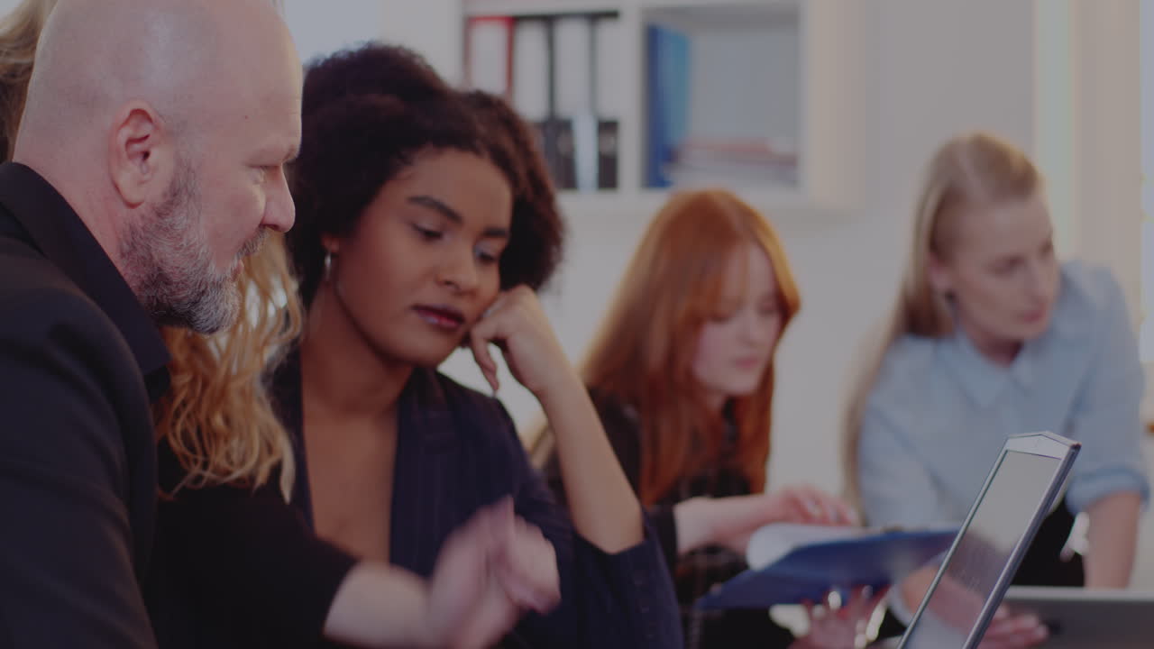 Business Team Collaboration in Office Meeting