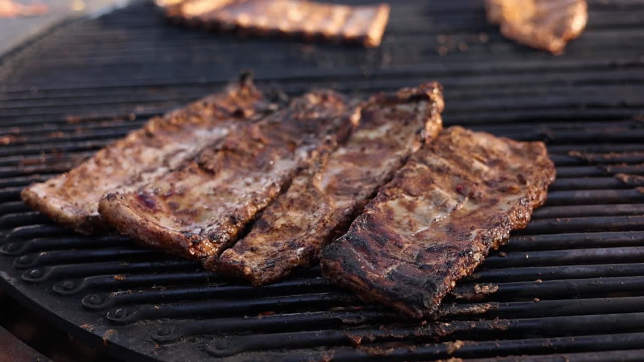 Costillas de cerdo a la parrilla