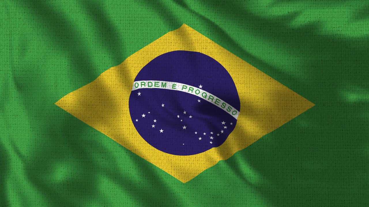 realista 4k - 30 fps bandera de brasil