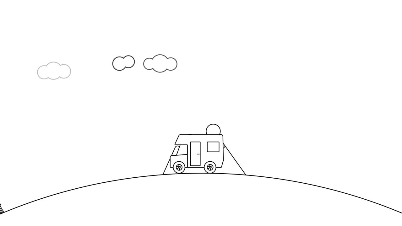 세계를 돌아다니는 캠핑 밴