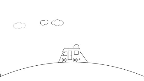 camper van traveling around the world