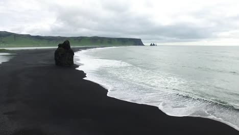 volcanic beach in iceland during my road trip