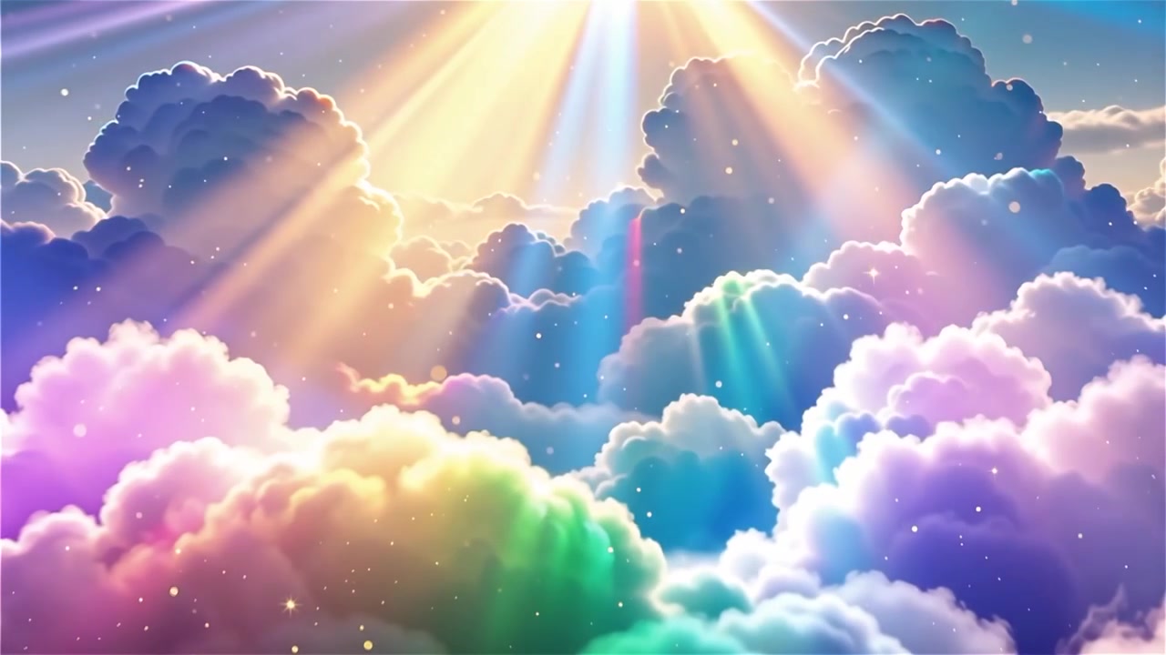 Christian Heavenly Light Worship Background
