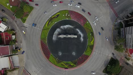 zenith view of the minerva traffic circle, guadalajara