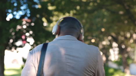 Dance,-music-and-business-black-man-walking