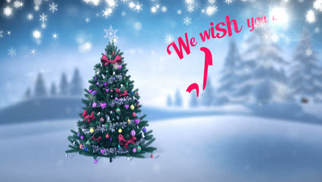 Christmas-tree-with-merry-christmas-message