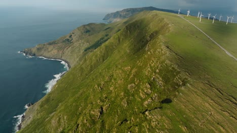 Scenic-View-Of-Wind-Turbines-In-Serra-Da-Capelada,-La-Coruña,-Spain