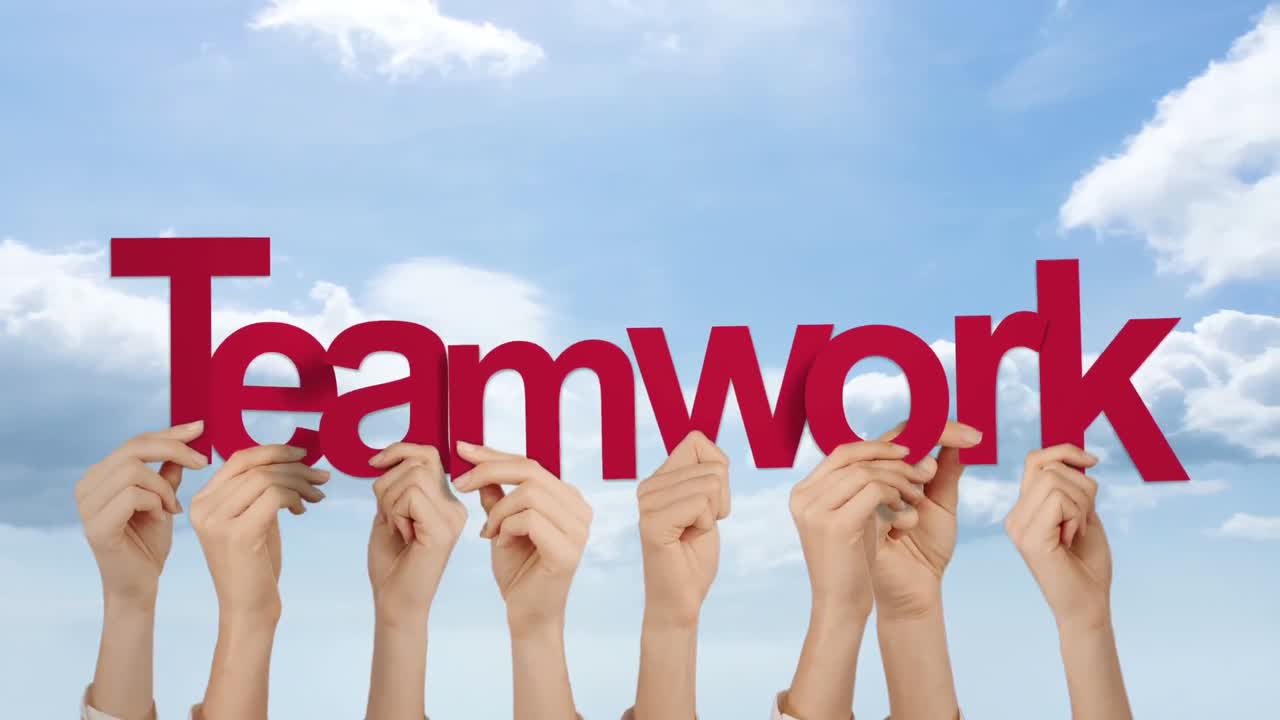 팀워크를 지 ⁇ 하는 손