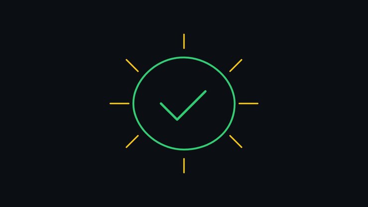 Animated Green Checkmark Loading and Completion Icon
