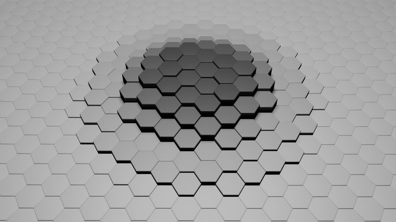 абстрактный 3d-фона с шестиугольником, беспрепятственная петля