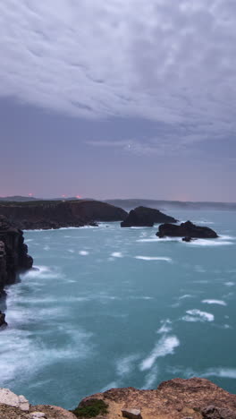 sea and sky in portugal in vertical