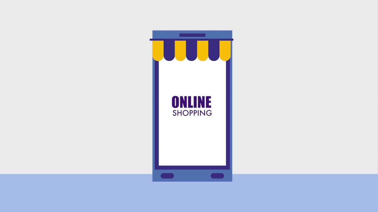 animazione di shopping online