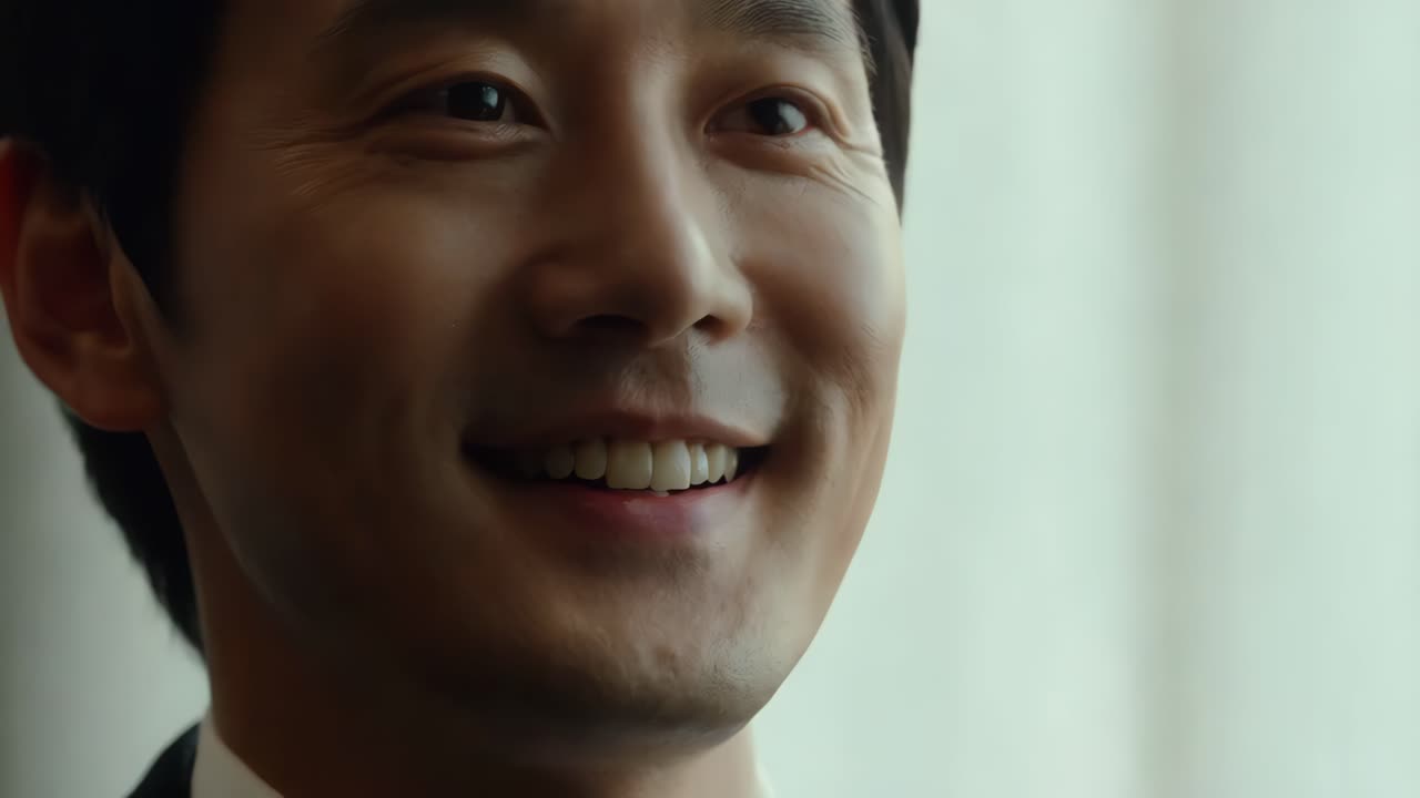 웃는 사업가 초상화