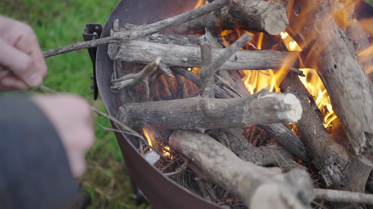 Roasting Marshmallows Over a Campfire
