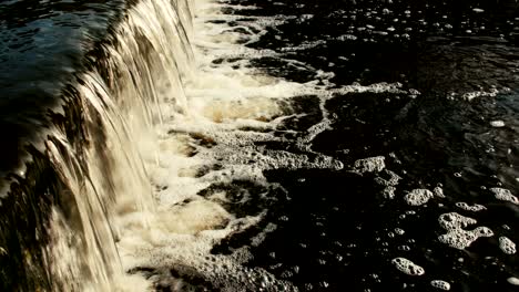 flowing river water close-up