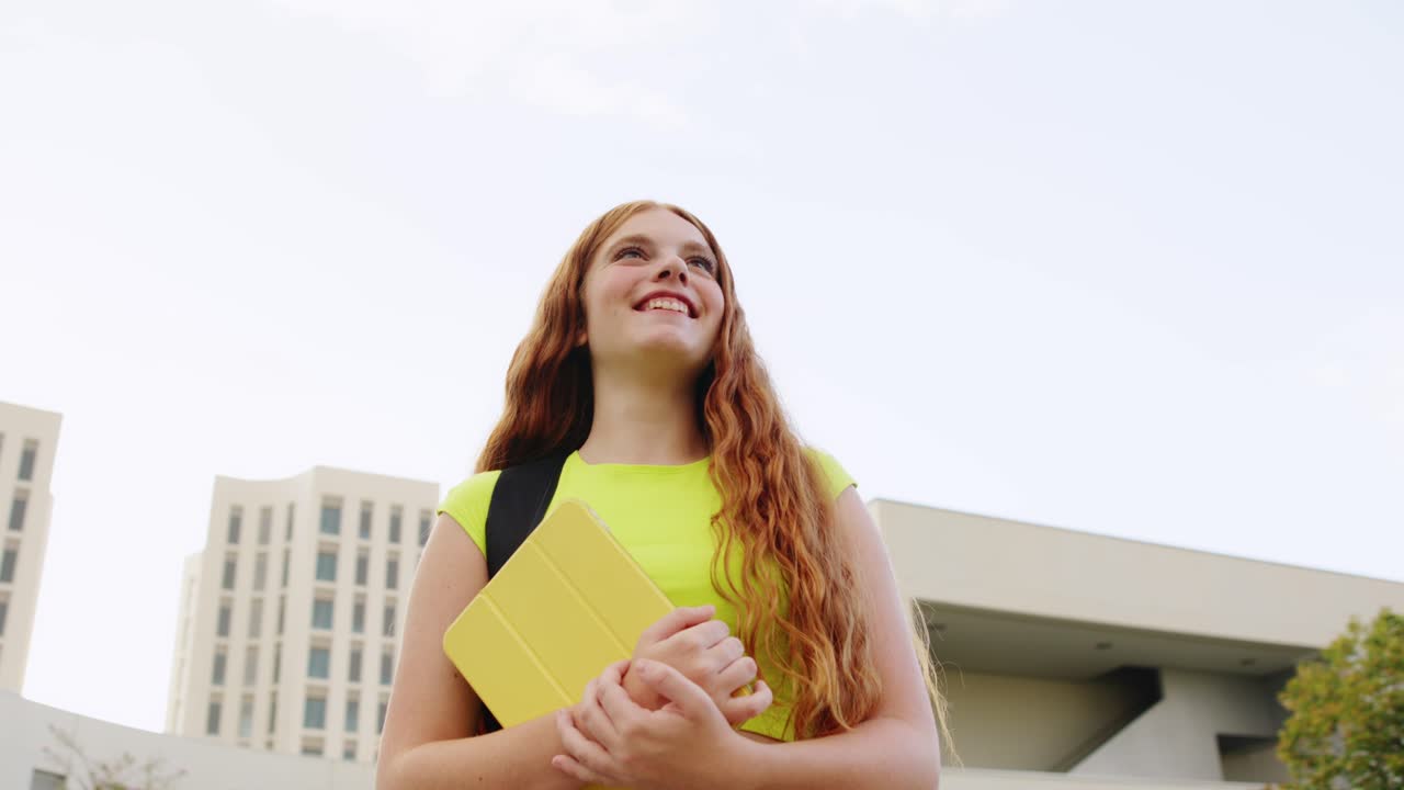 Young student on campus
