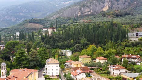 city of arco and arco castle, lake garda, lago di garda, trentino, italy, europe