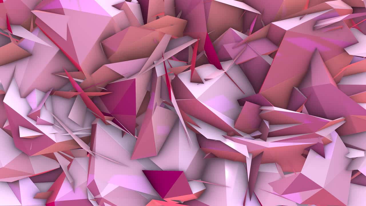 animación de fondo de renderizado geométrico 3d futurista de bajo poli